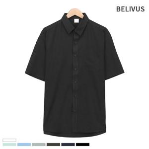 빌리버스 남자 반소매 카라 셔츠 면 여름 남방 코튼셔츠 BMS086