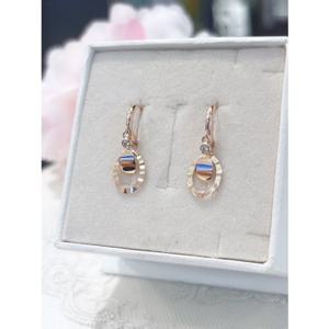 미니골드 14k 모던웨일 링귀걸이 ETRM4409