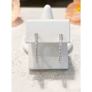 미니골드 실버 테니스 오벌 라운드컷 귀걸이 (2.00mm)EAAM1002