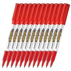 모나미 네임펜F 1.0mm 적색 12EA