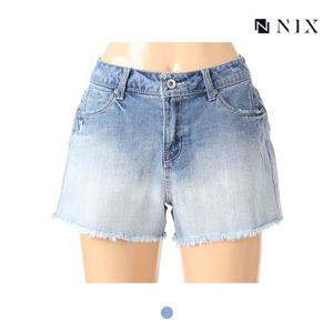 [닉스][닉스]여성 L톤 워싱 3부 루즈핏 데님 팬츠_FNMMDDH533M