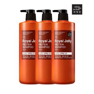 [미쟝센]미쟝센 로얄젤리 단백질 샴푸 1000ml, 3개