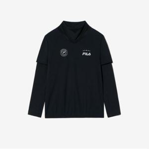 [휠라키즈] PF 싸커 우븐 레이어드 탑 (FK2POG3303M_BLK)