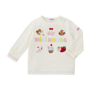 [미키하우스10] 11O305206-01 MH 우사코  딸기 체리 긴팔 티셔츠