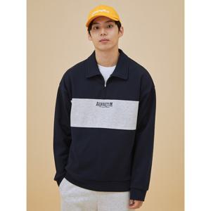 [폴햄]남성 하프집업 컬러블럭 카라 맨투맨 (PHE4TR1520)