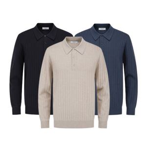 [에디션앤드지]세로 골지 카라 스웨터 4컬러 NEE4ET1906