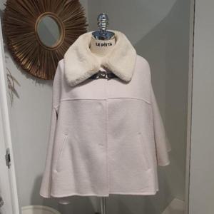 르피타 HC06 털카라 케이프 자켓(아이보리) L244UJKA52