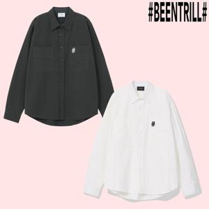 [빈트릴]에센셜 해시태그 로고 옥스퍼드 셔츠 BA243SI001