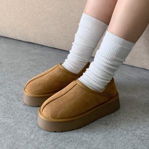 엘칸토 마쯔 여성 스웨이드 슬립온 방한화 4cm LCWC00M44V