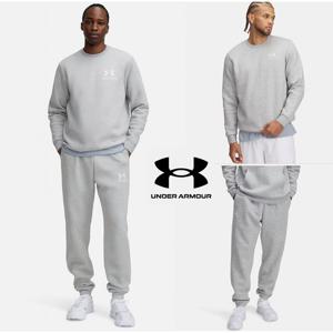[언더아머(백)]남성 로고 기모 플리스 맨투맨 조거 팬츠 트레이닝복 세트 4250-3882-013