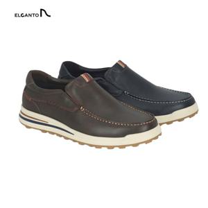 남성 투톤엠보 소가죽 슬립온 LCMC51U44C (네이비,브라운)