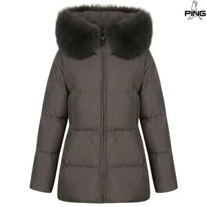 [핑골프][양말증정]여성 폭스퍼 후드 슬림 덕다운 점퍼 121D4JP484_BR