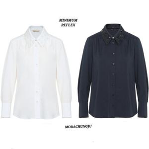 [미니멈]MD 카라 포인트 블라우스 MD MXAAWB2040 M_CJ