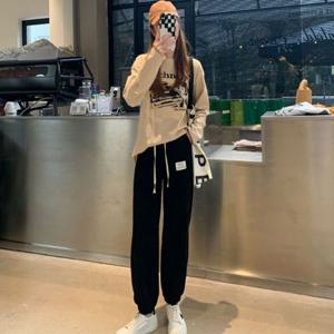 여자바지 여성 벨벳 면 코듀로이 조거팬츠 골덴 조거바지 밴딩