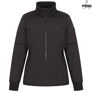 [핑골프][양말증정]여성 허리 이밴드 구스 다운 점퍼 121D4JP383_BK