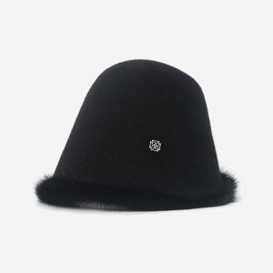 [닥스(모자)]여성 퍼 트리밍 니트 보닛 DK48WKB002