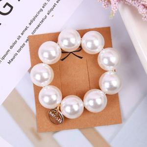 진주 볼 코인 헤어밴드 헤어슈슈 똥머리