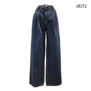 [에이비에프지]반 밴딩 원 핀턱 데님 와이드 팬츠 APZ1QE31A