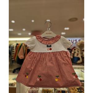 [미키하우스10] 17P225201 HB 체리 자수 롱 반팔 티셔츠