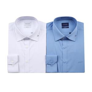 [예작(셔츠)]슬림핏 카라 원포인트 구김없는 스판셔츠 YJESBS170-WH (사 은품 양말증정)