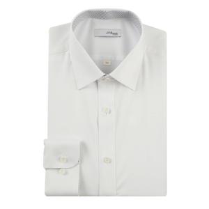 [에스티듀퐁(셔츠)]25SS 구김적고 주머니없는 일반핏셔츠 SE5SM11LS103SWH