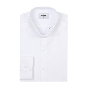 [레노마] 트윌 솔리드 와이드카라 슬림핏 긴소매 RZRSL0101WH