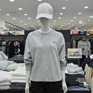 [써드케이](남녀공용)자수와펜 티셔츠MP6TU140-멜란지 그레이_CJ