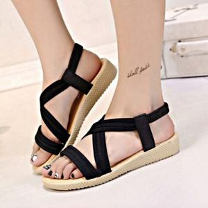 편한 굽 3센치 스트랩 밴딩 여름 샌들 캐주얼신발