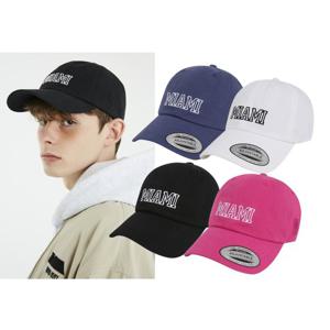 [NBA] MIA 아웃라인 자수 소프트 볼캡모자 N245AP258P