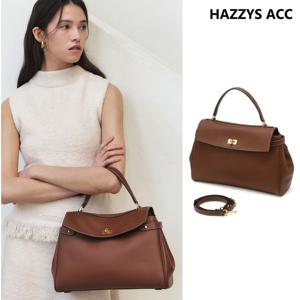 [쇼핑백]베리클래식 브라운 레더사첼백L HIBA5E168W2