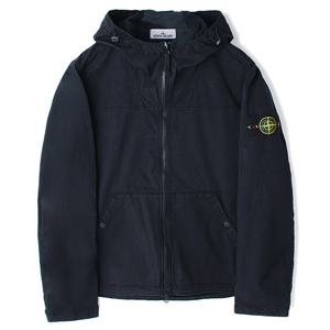 24FW 스톤 수피마 코튼 후드 자켓 네이비 811510110 V0020
