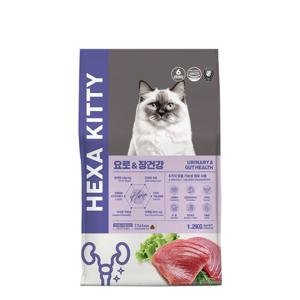 헥사키티 1.2kg 요로&장건강 유기농 6제로 고양이사료
