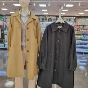 라티움 HC34 봄가을국내생산팔품편한가벼운소재 루즈핏 싱글트렌치코트 T2513CT04