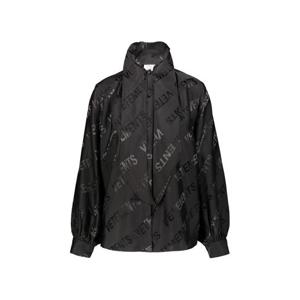 베트멍 여성 블랙 Jacquard 비스코스 자카드 긴팔 블라우스 WE54SH100B 1904 BLACK