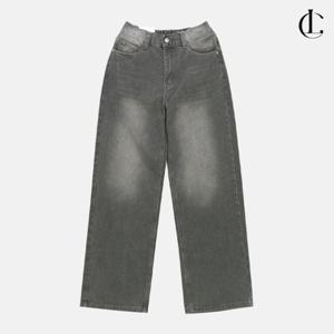 엘케이트 여성 데님 팬츠 사계절 밴딩 와이드 빅사이즈 청바지 LNH001
