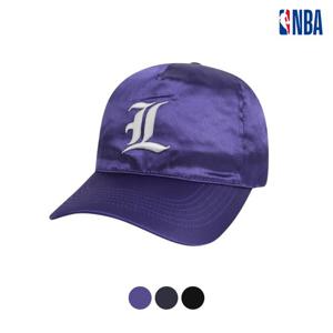 [엔비에이]공용 팀 이니셜 자수 사틴 반커브챙 소프트 볼캡 모자 N255AP276P