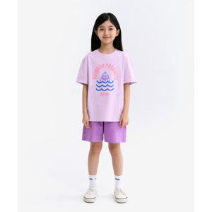 [본사][아웃도어프로덕츠키즈][온라인전용]그래픽 반팔티 셋업 (퍼플) OD252SST91_PUR