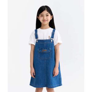 [본사][아웃도어프로덕츠키즈]여아 데님 오버롤 원피스 (블루) OD252EOP71_BLU
