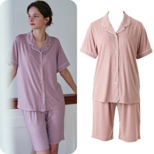 [비너스]여성잠옷 보들보들 부드럽고 신축성이 좋은 모달스판 반팔잠옷 파자마 VPA4522W