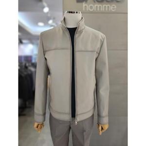 바쏘옴므 세이브존03 바쏘옴므 25 라이트그레이 핸드 오일브러시 비건레더 블루종점퍼 WSAGZ5UA28ALGA