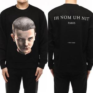 이놈어닛 일레븐 아카이브 프린팅 맨투맨 블랙 NUS20242