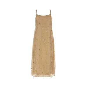 프라다 미디 원피스 P3L85RSOOO14I7 F0065 BEIGE O TAN