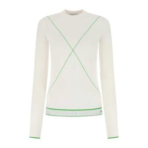 보테가베네타 화이트 비스코스 블렌드 스웨터 701956V1TW0 9000
