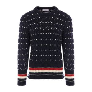 톰브라운 도니골 케이블 클래식 니트 네이비 MKA510B Y1506 415