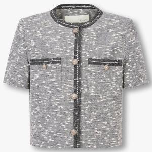 [지컷]숏 슬리브 블룸 트위드 자켓 (7215210305)