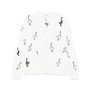 톰브라운 인타르시아 패턴 버진 울 가디건 MKC599AY1051