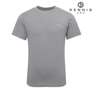 데니스골프 남성 X애스펀 썸머 에어핏 라운드 그레이 반팔티셔츠_RAQMMTS001