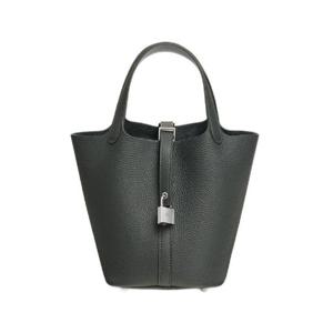 에르메스 피코탄 락 18 백 클레망스   팔라듐 하드웨어 베르 망그로브 그리 팬틴 H069560CKCD