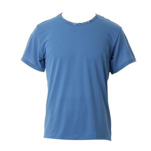 비너스 시원한 피팅감 냉감 아스킨 블루 체크 나염 남성 실내복 상의 VEV3939M