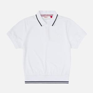 윌슨반팔티 LQC W243002GPS73-WHT 여성 스윙 카라 반팔티